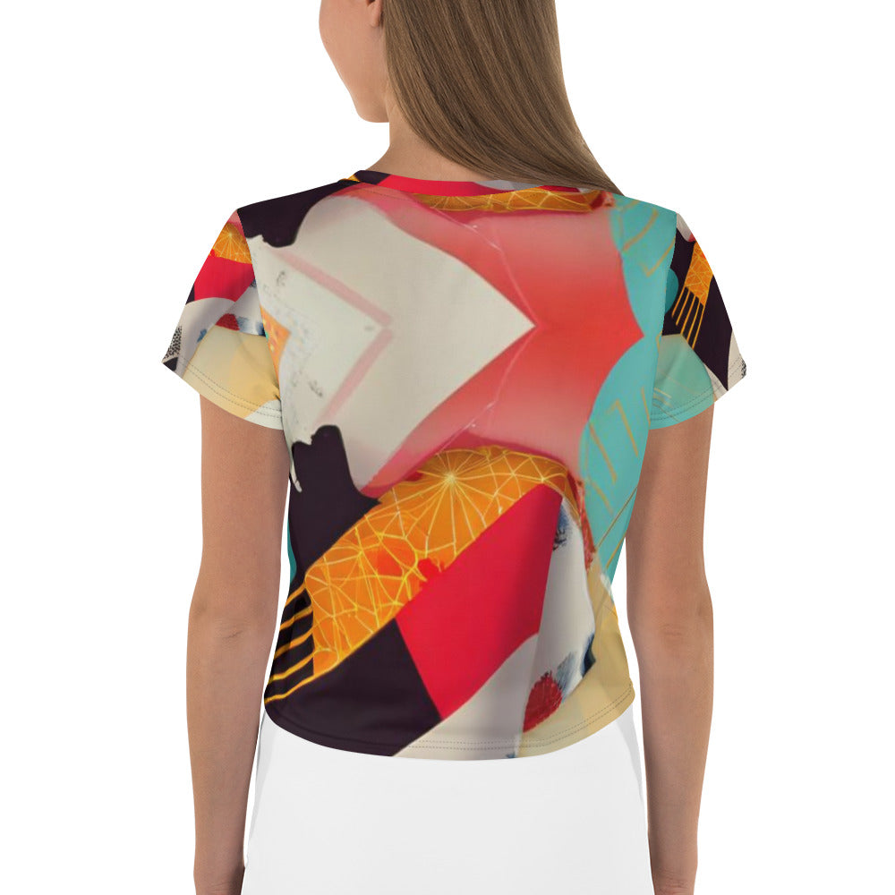 All-Over Print Crop Tee
