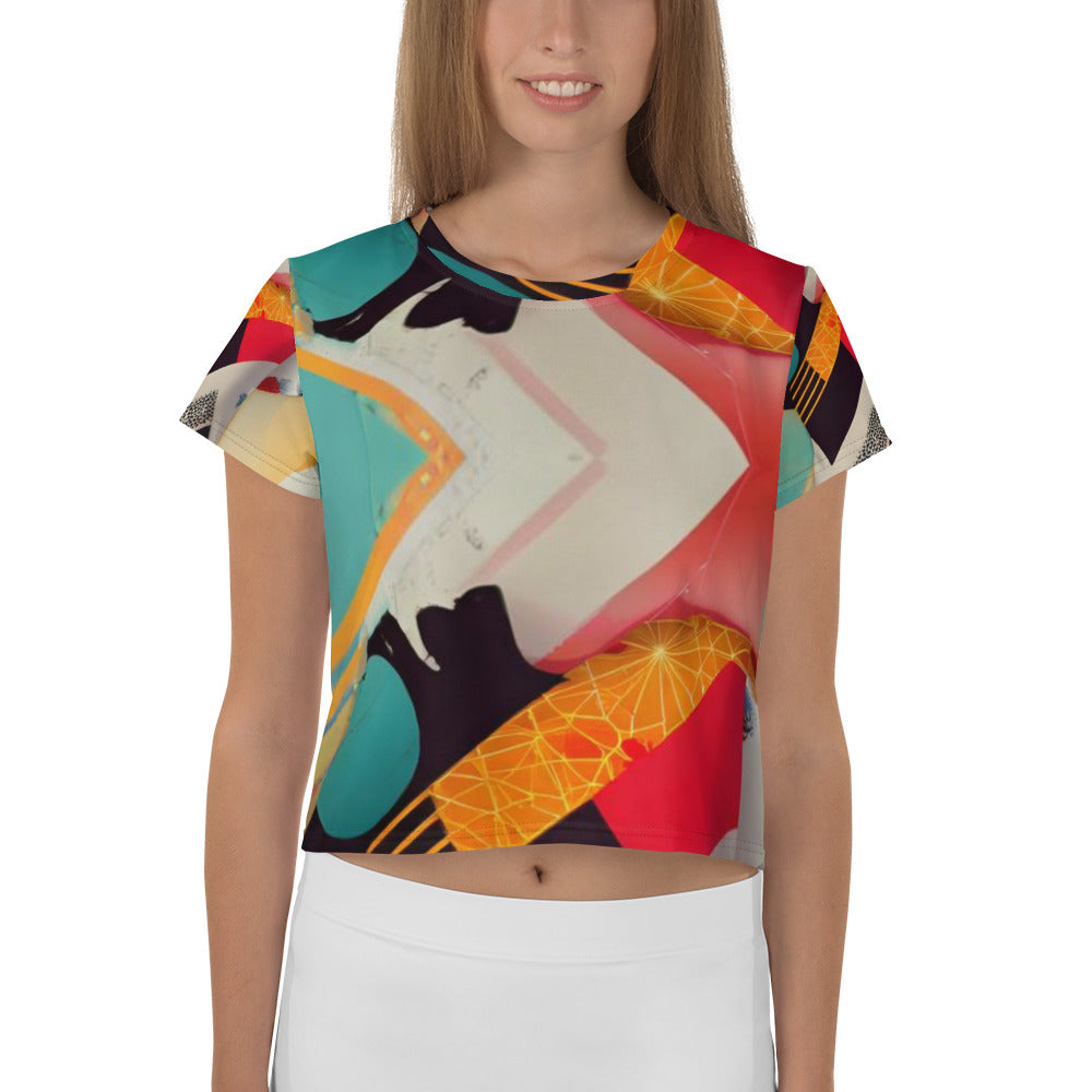 All-Over Print Crop Tee