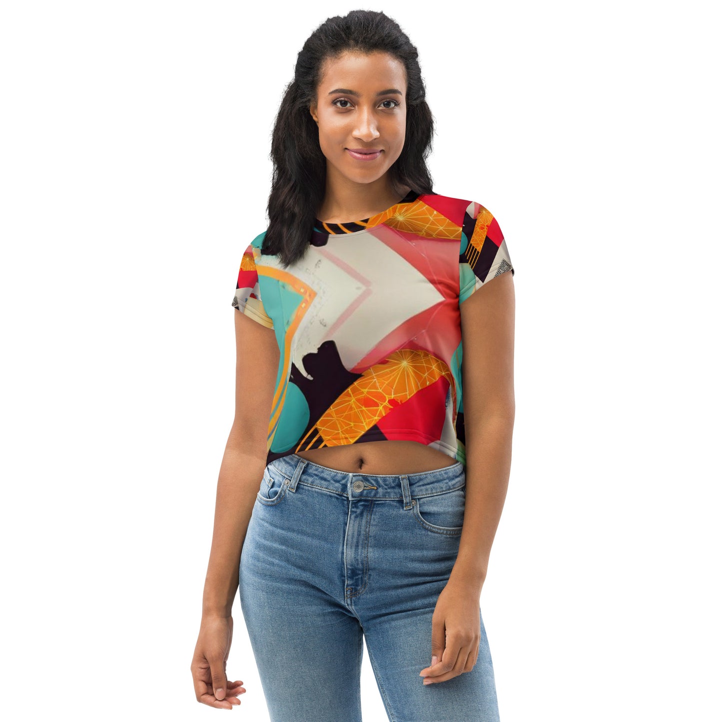 All-Over Print Crop Tee