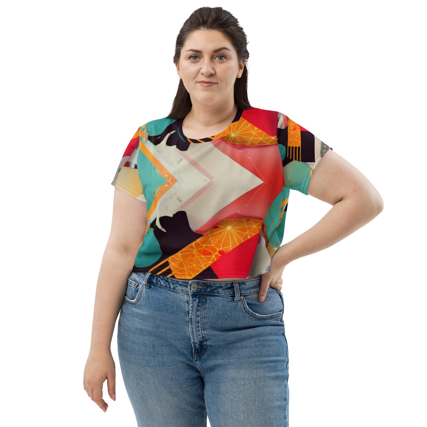 All-Over Print Crop Tee