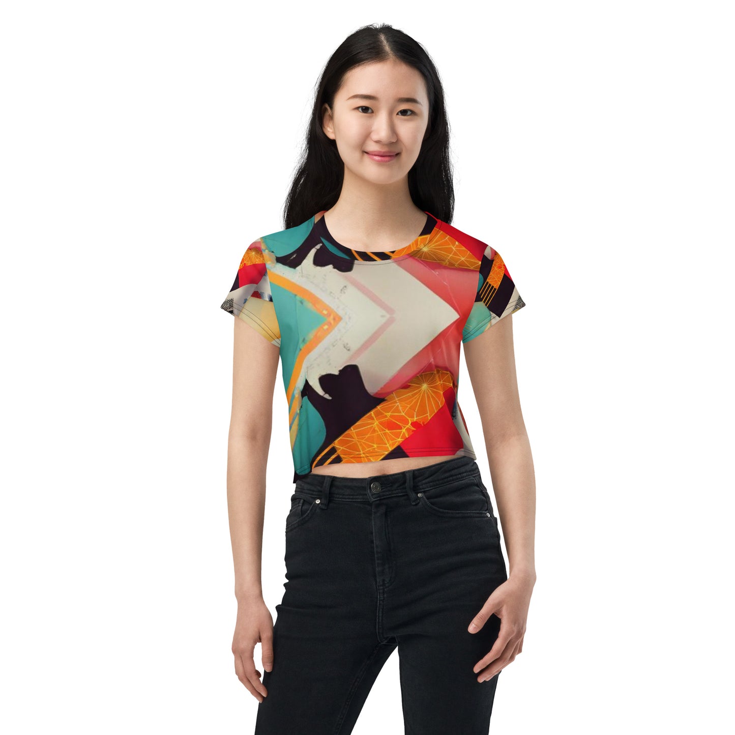 All-Over Print Crop Tee