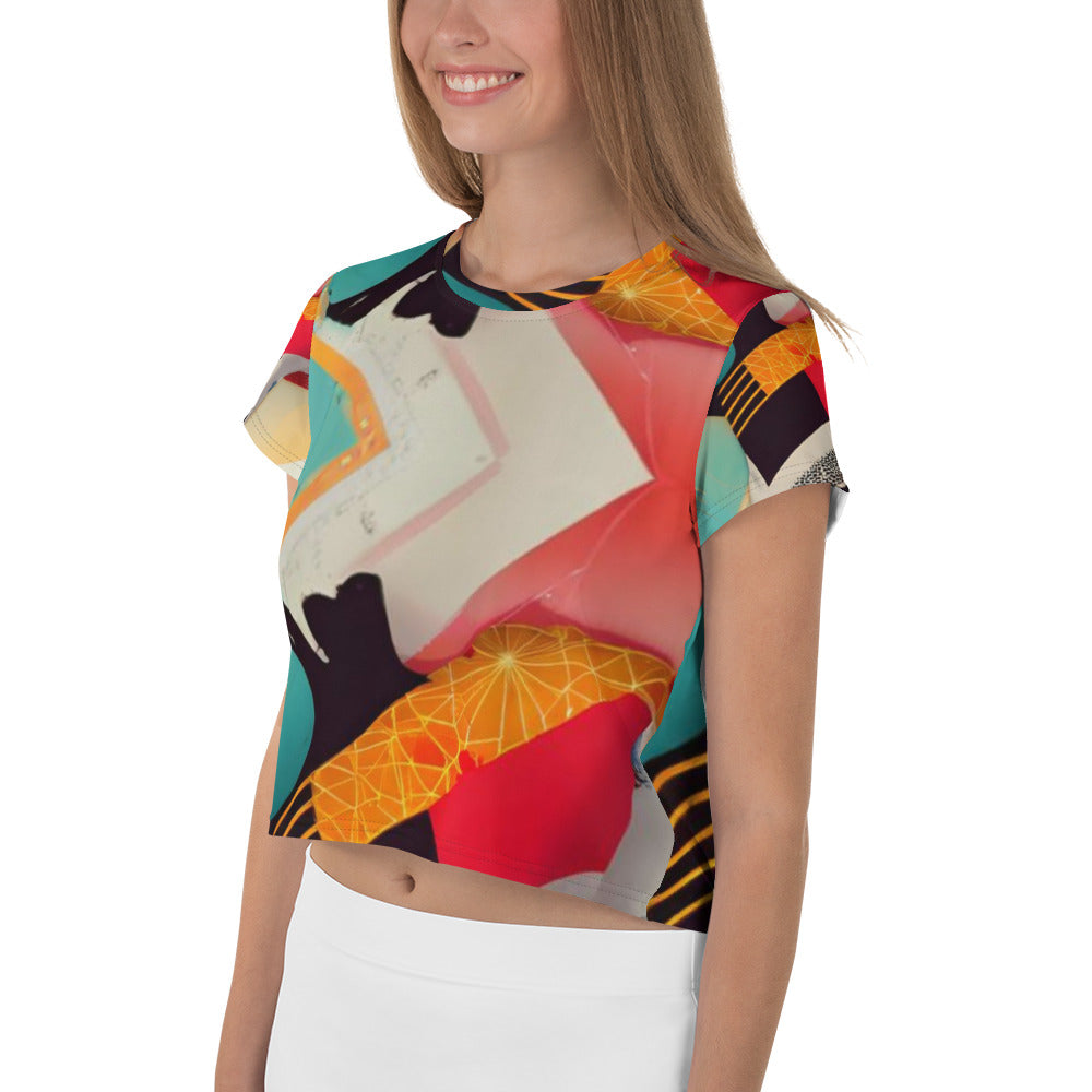 All-Over Print Crop Tee