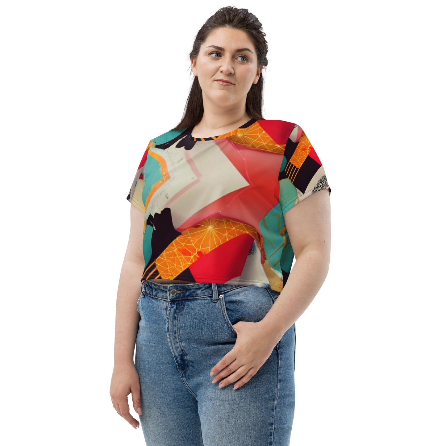 All-Over Print Crop Tee