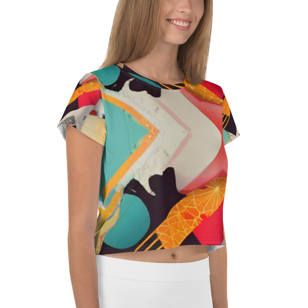 All-Over Print Crop Tee