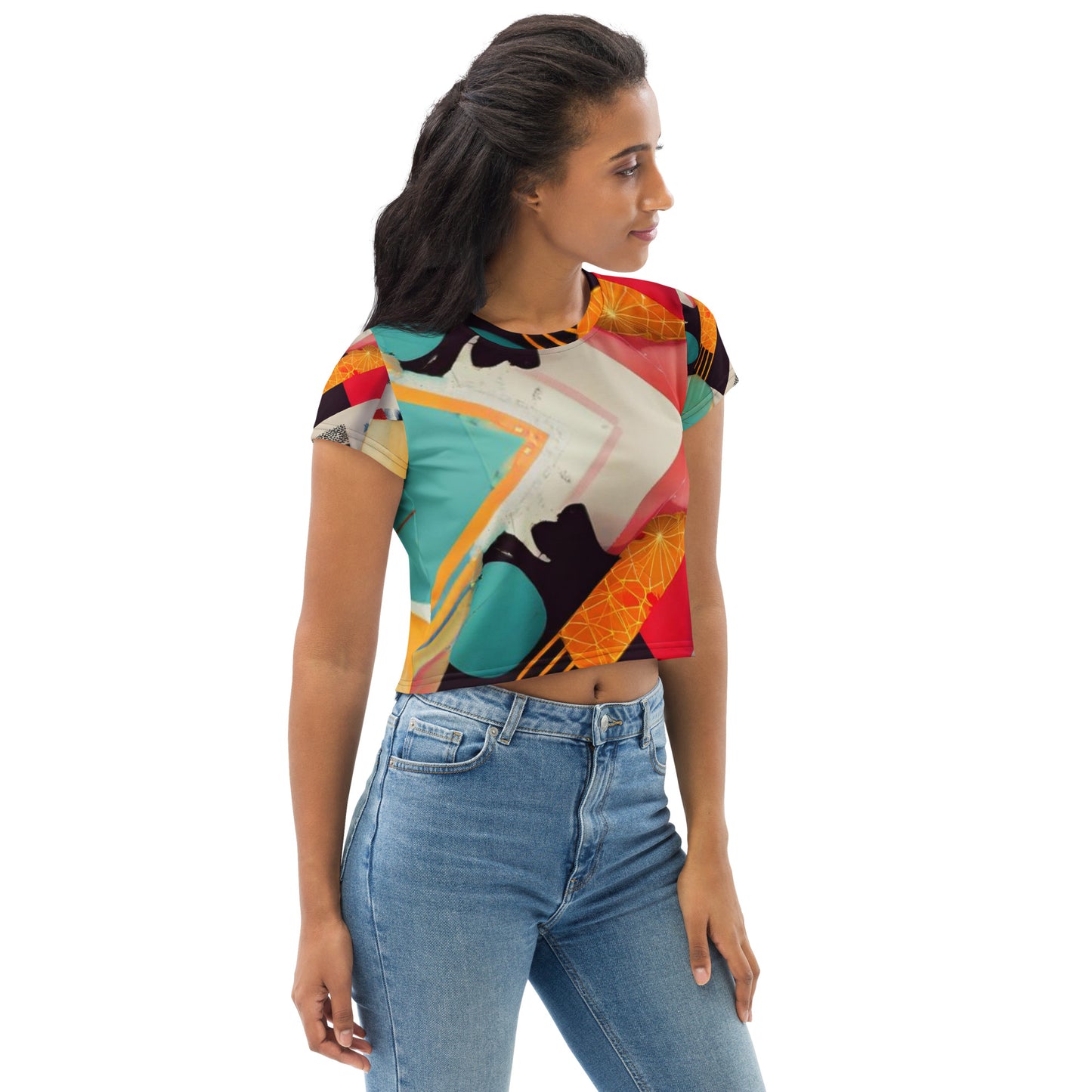 All-Over Print Crop Tee
