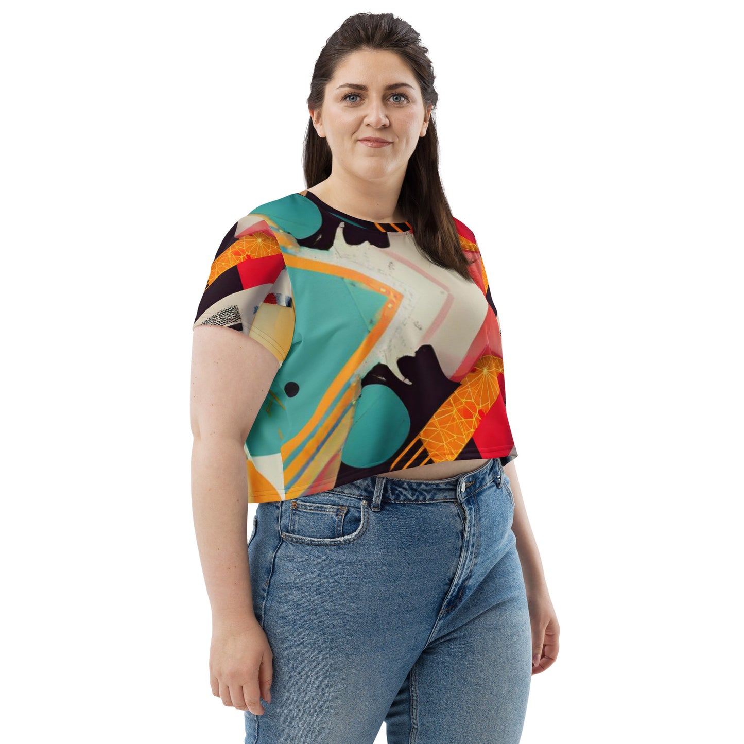 All-Over Print Crop Tee